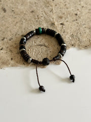 Natural Shell and Malachite Bracelet
