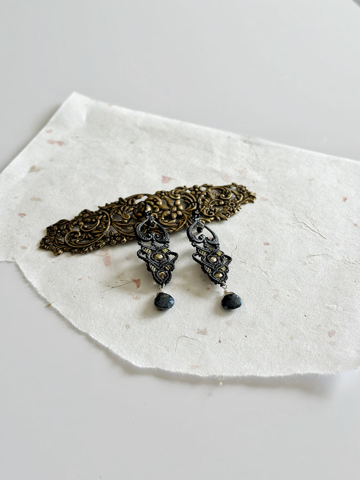 Medieval Gothic Macrame Cross Set