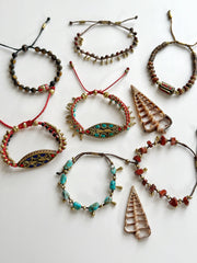 Turquoise Brass and Howlite