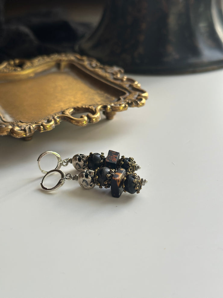 925 Silver Skull Plug Friendly Earrings