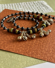 Ethnic Beaded Necklace Bells