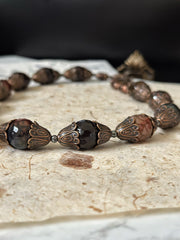 Agate Skull Dagger Necklace