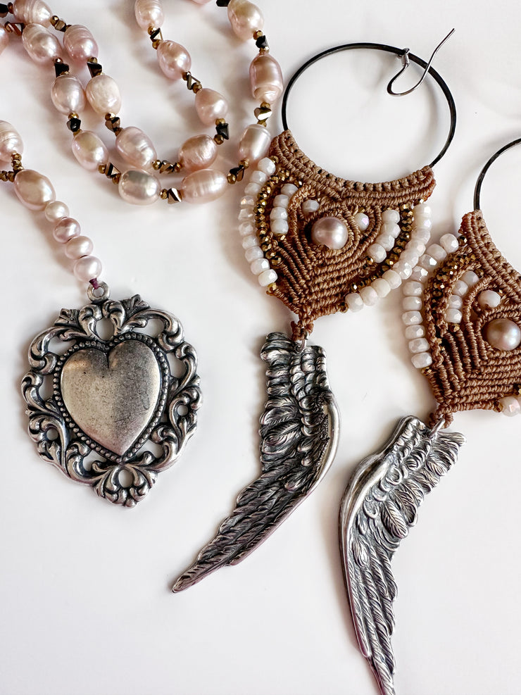 Angel Wing and Heart Set