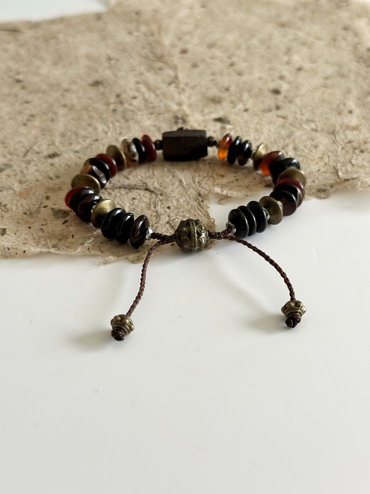 Agate and Hematite Bracelet