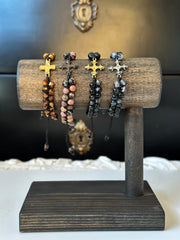 Cross Double Beaded Bracelet