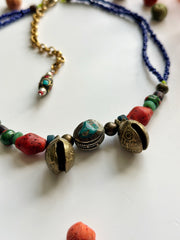 Ethnic Bell Turquoise Necklace