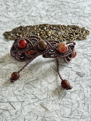 Agate Macrame Bracelet