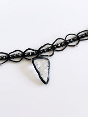 Crystal Arrow Macrame Choker