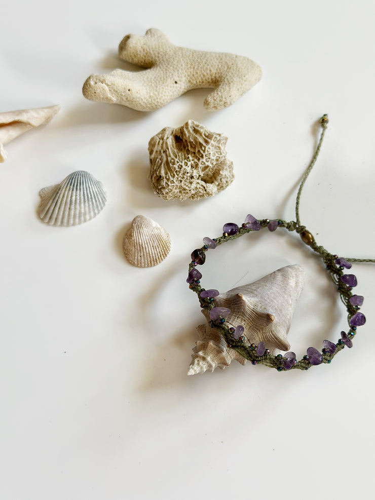 Amethyst Anklet