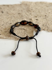 Agate Macrame Bracelet