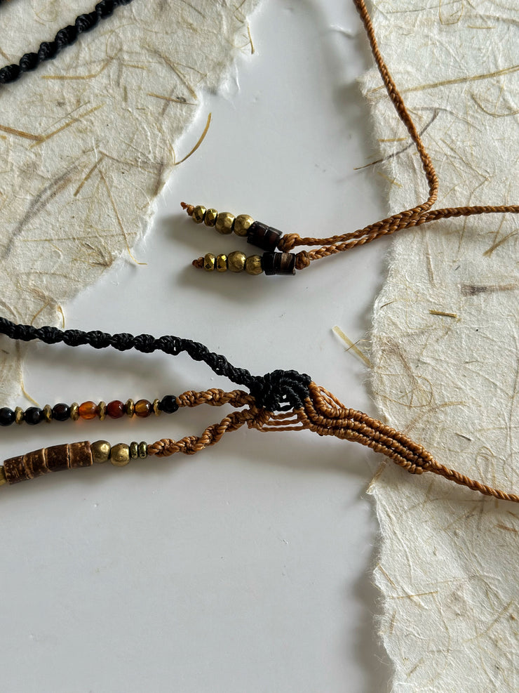 Dark Boho Ethnic Layered Necklace