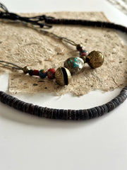 Ethnic Brass Bell Necklace