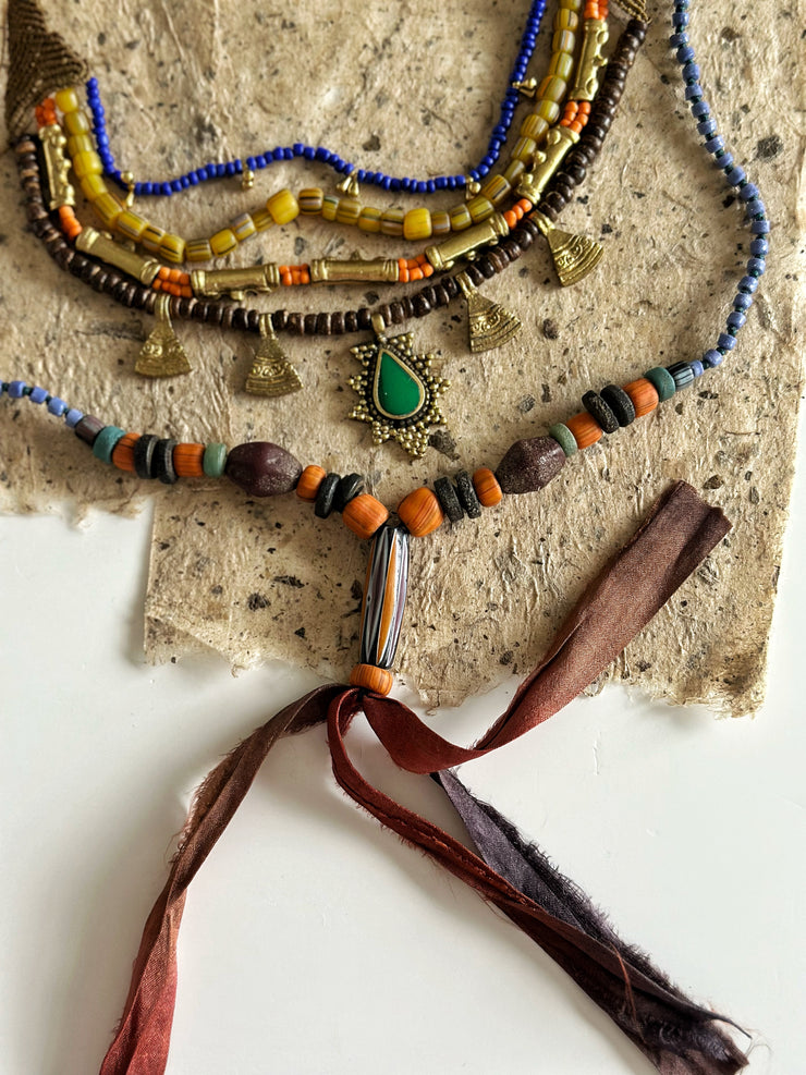 Ethnic Multi Layer Macrame Necklace