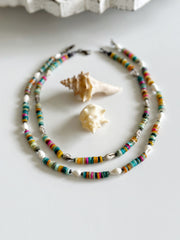 Rainbow Seashell Necklace