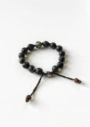 Matte Agate Adjustable Bracelet