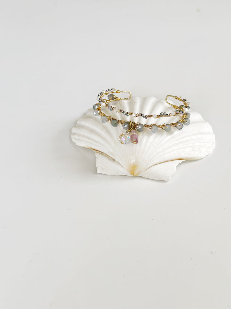 Charm Double Strand Cuff