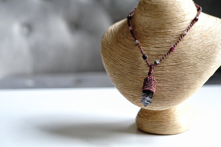 Fluorite Macrame Necklace