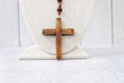 Cherry Wood Cross Pendant