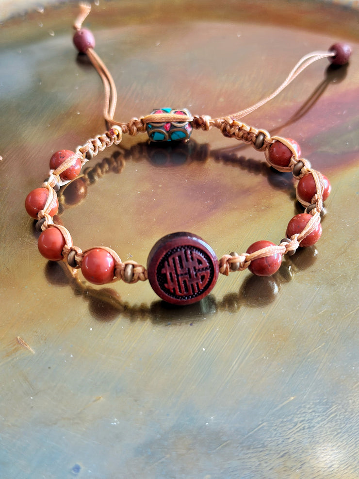 Apple Jasper Bracelet