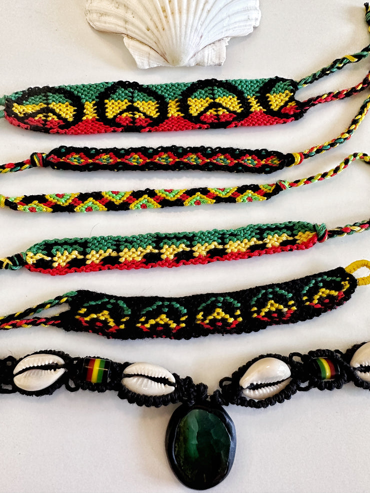 Handwoven Rasta Bracelet