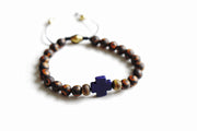 Tibetan Bead Cross Adjustable Bracelet