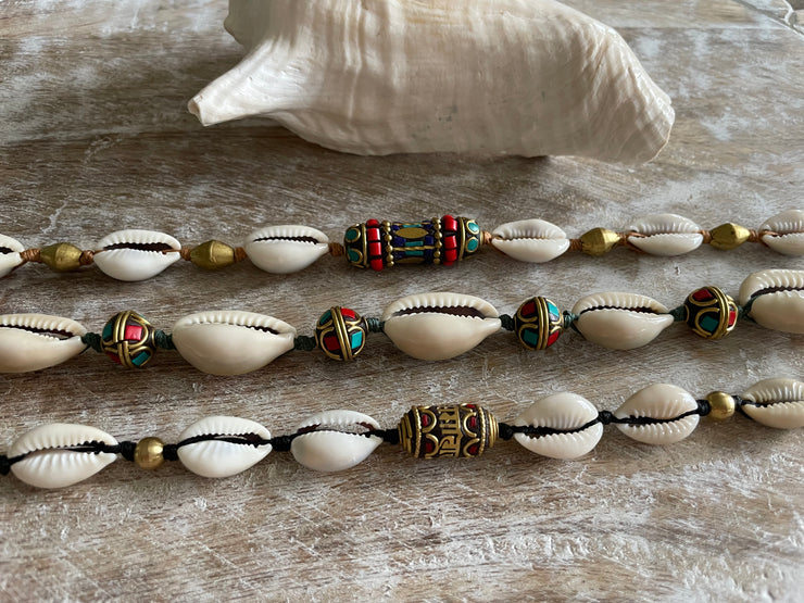 Tibetan Cowrie Choker