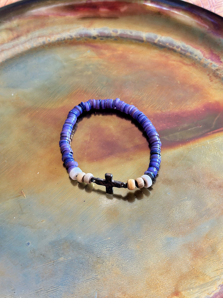 Mens Cross Bracelet