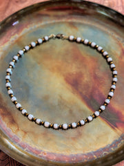 Pearl and Bronze Necklace