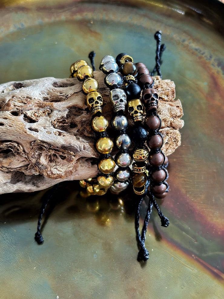 Gold Skull Bracelet