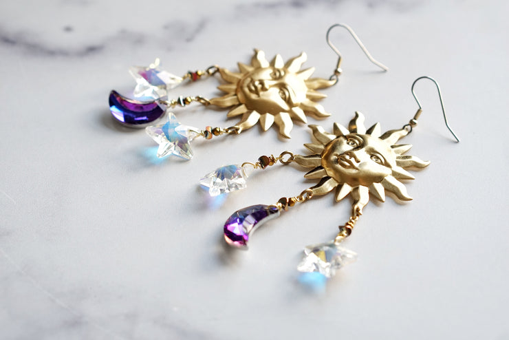 Crystal Sun Catcher Earrings