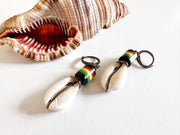 Rasta Cowrie Earrings