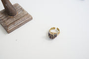 Duo Tone Raw Druzy Ring