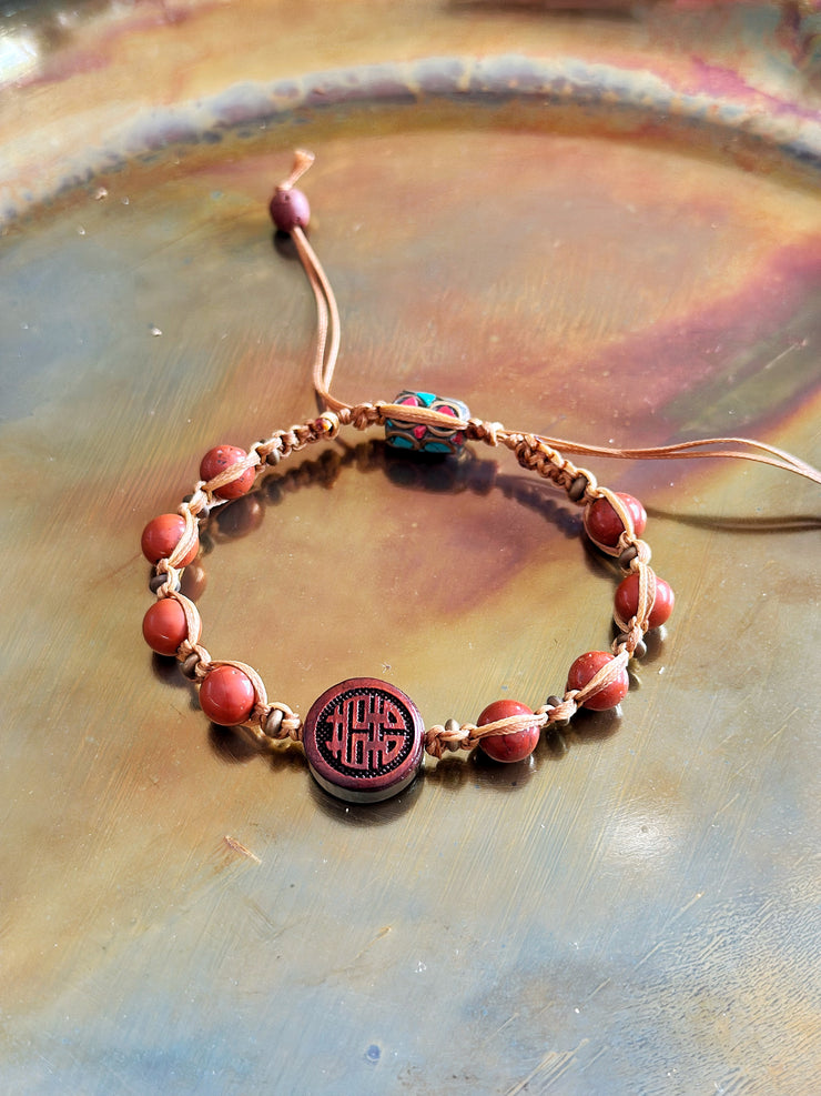 Apple Jasper Bracelet