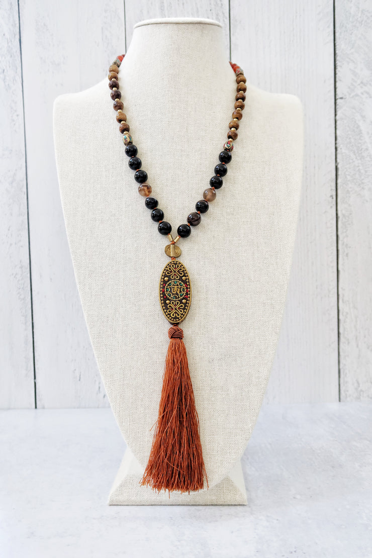 Agate Mala Necklace