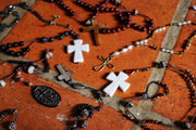 Metal Cowrie and Cross Pendant