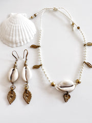 Boho Brass and Cowrie Set