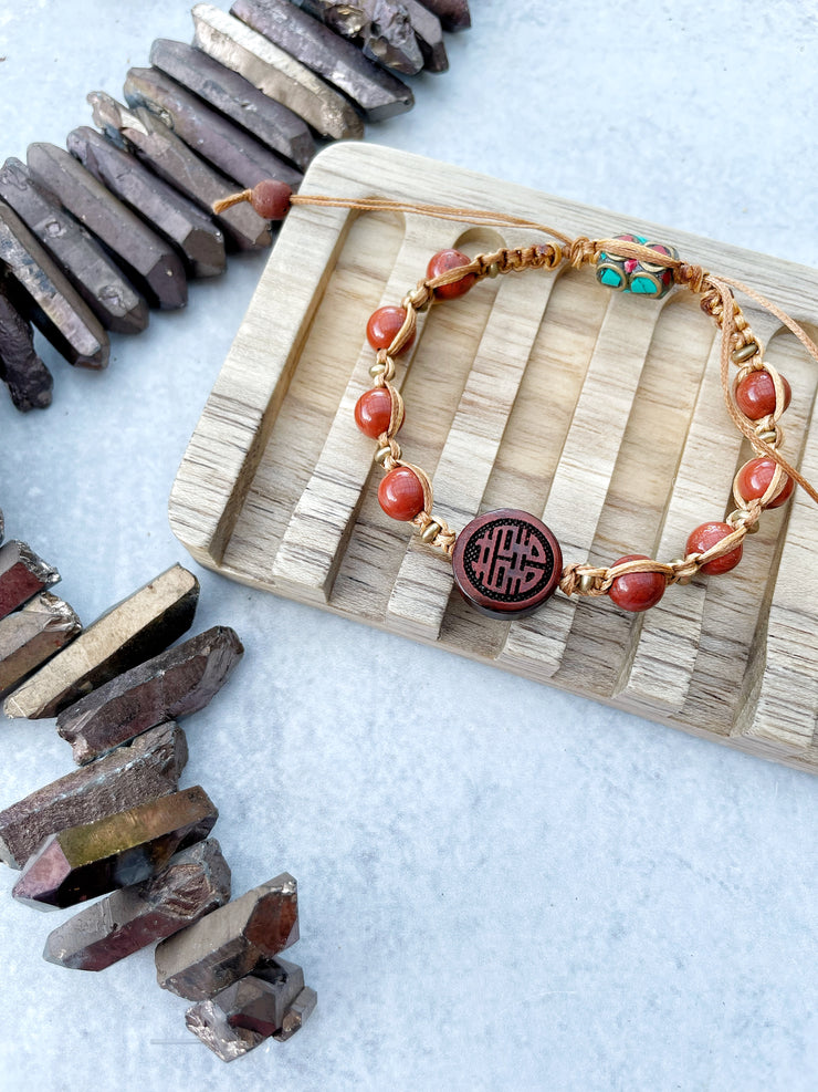 Apple Jasper Bracelet