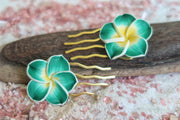 Tropical Flower Hair Pin Set