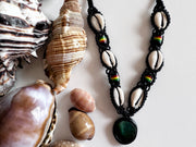 Natural Stone Rasta Necklace