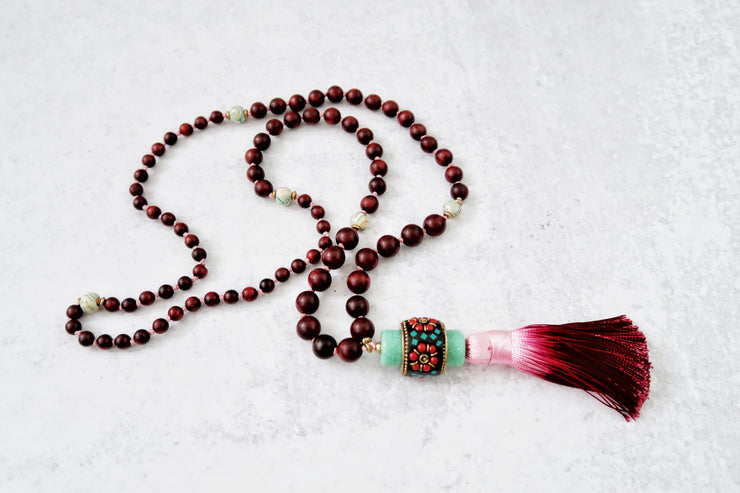 Lotus Rising Mala Necklace