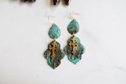 Patina Cross Earrings