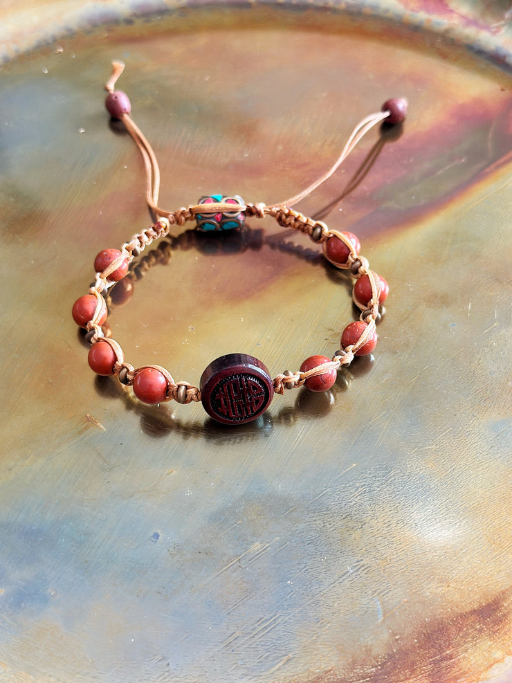 Apple Jasper Bracelet