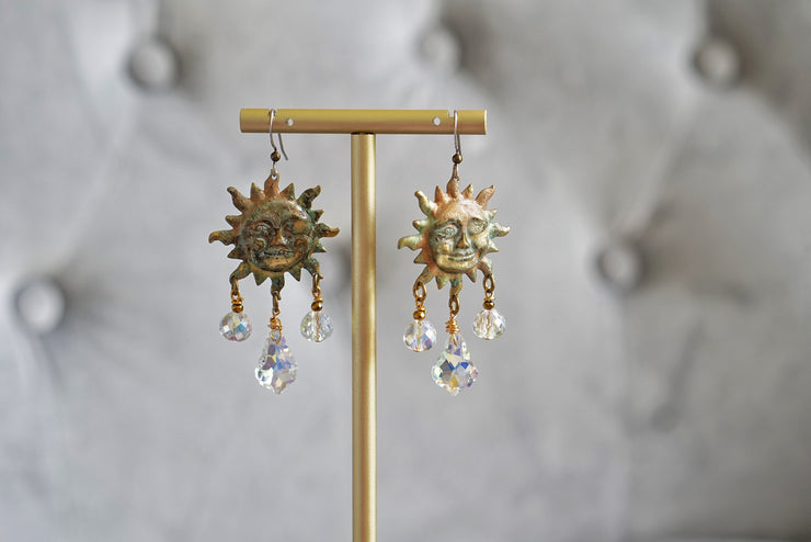 Patina Sun Catcher Earrings