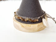 Cowrie Cat Eye Macrame Anklet