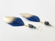 Boho Blue and Gold Earrings