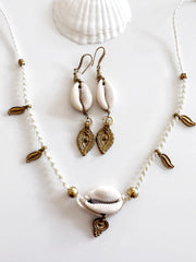 Boho Brass and Cowrie Set