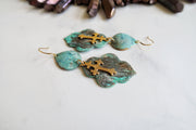 Patina Cross Earrings