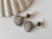 Silver Seashell Earrings