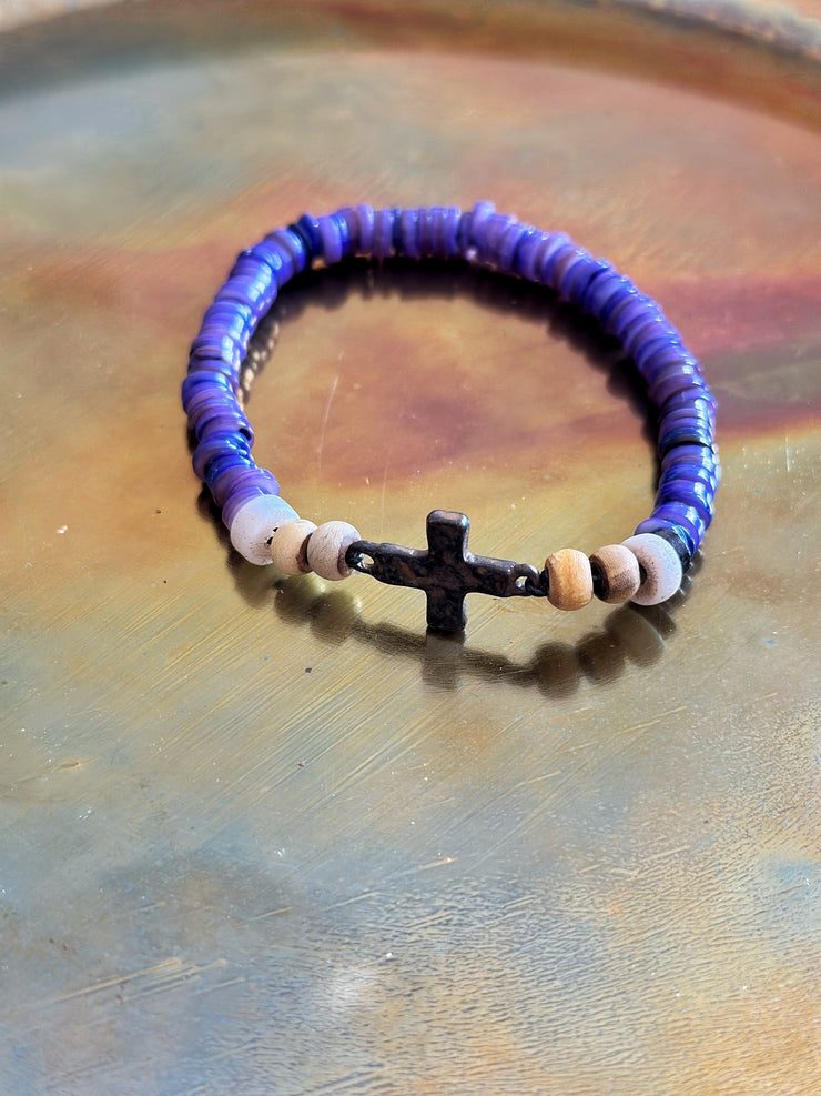 Mens Cross Bracelet