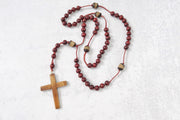 Cherry Wood Cross Pendant